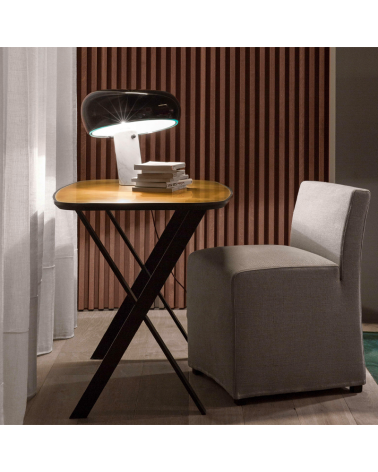 FLOS | Lampe à poser Snoopy Noir - SCENEO L'art de la lumière