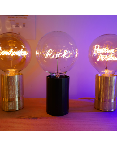 MITB ELEMENTS LIGHTING | Socle rechargeable noir - SCENEO