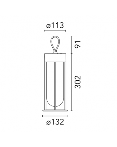 FLOS | Lampe à poser In Vitro Unplugged - SCENEO