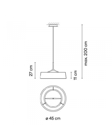 VIBIA | Suspension Dama Beige - SCENEO L'art de la lumière