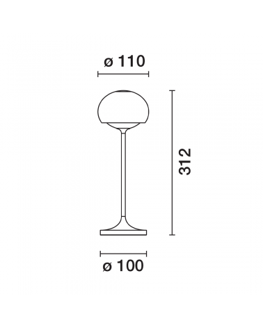 IGUZZINI | Lampe à poser Clan Mini Vert - SCENEO L'art de la lumière