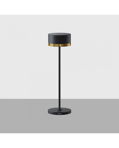 IGUZZINI | Lampe à poser Whisper Noir et Laiton - SCENEO L'art de la lumière
