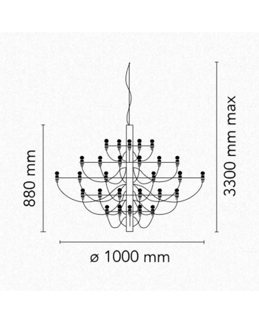 Flos - Suspension 2097/50  | Sceneo - L'art de la lumière