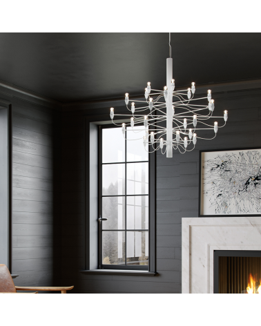 Flos - Suspension 2097/30 Blanc | Sceneo - L'art de la lumière