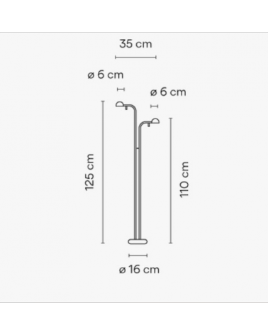 PIN DOUBLE VERT - VIBIA