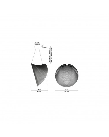 SUSPENSION LUCEPLAN ILLAN BOIS NATUREL